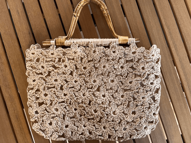 Sac à main raphia