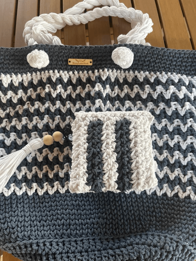 Sac de plage et son porte carte-monnaie