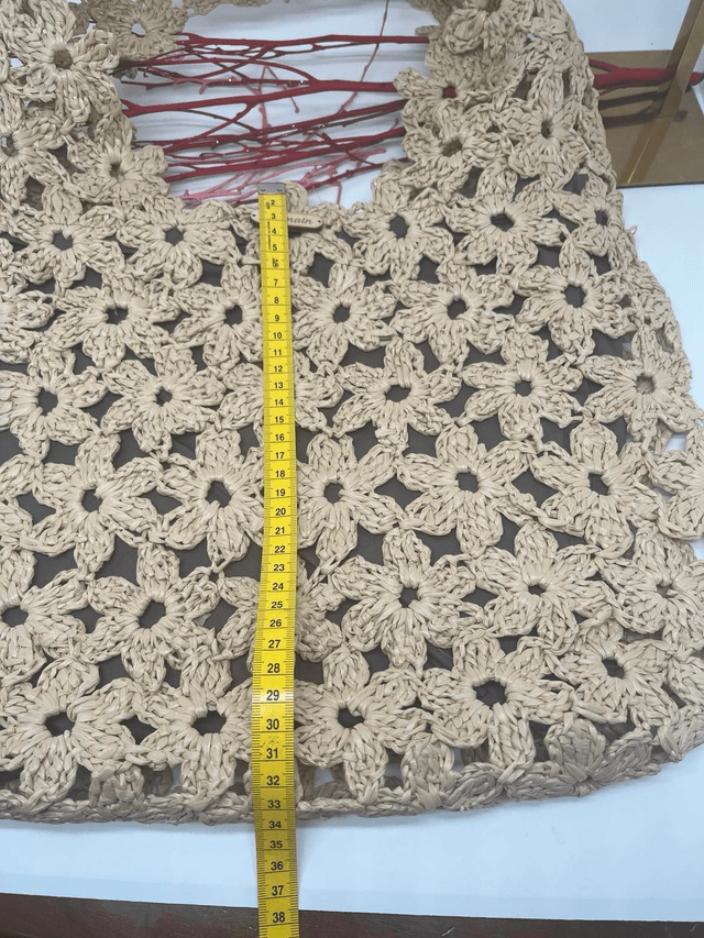 Sac "Fleur" fait main en raphia souple