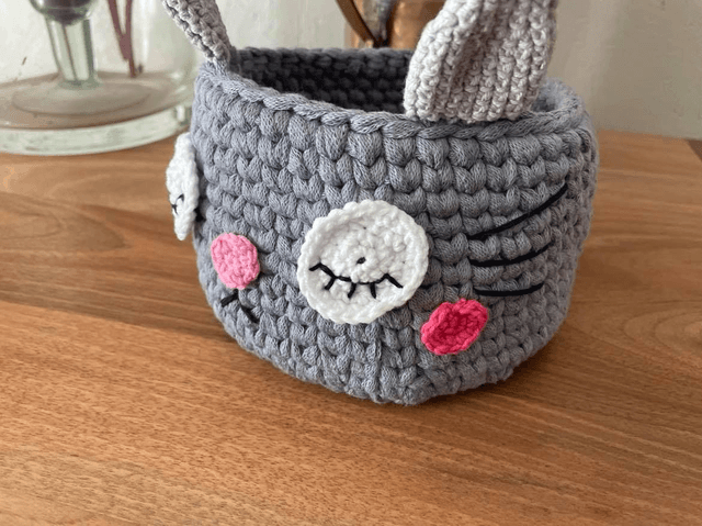 Panier cache pot chat