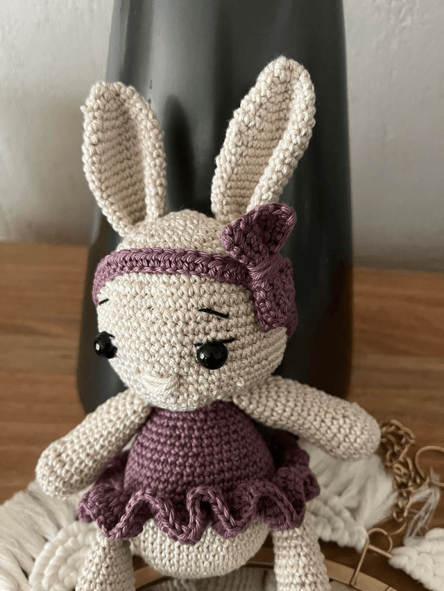 Lapin fait au crochet