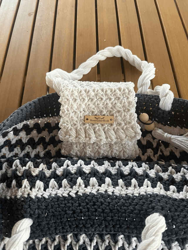 Sac de plage et son porte carte-monnaie