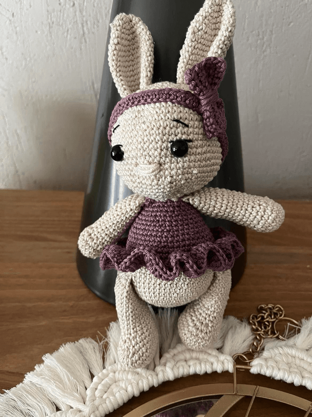Lapin fait au crochet
