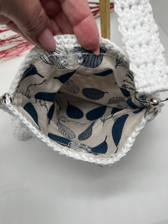 Sacoche mandala faite au crochet
