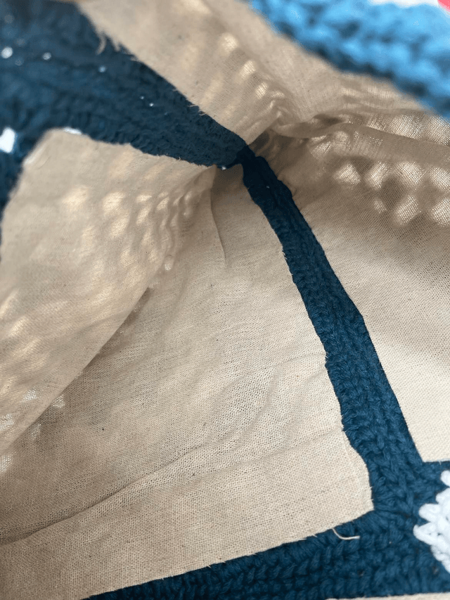Sac carré granny crochet