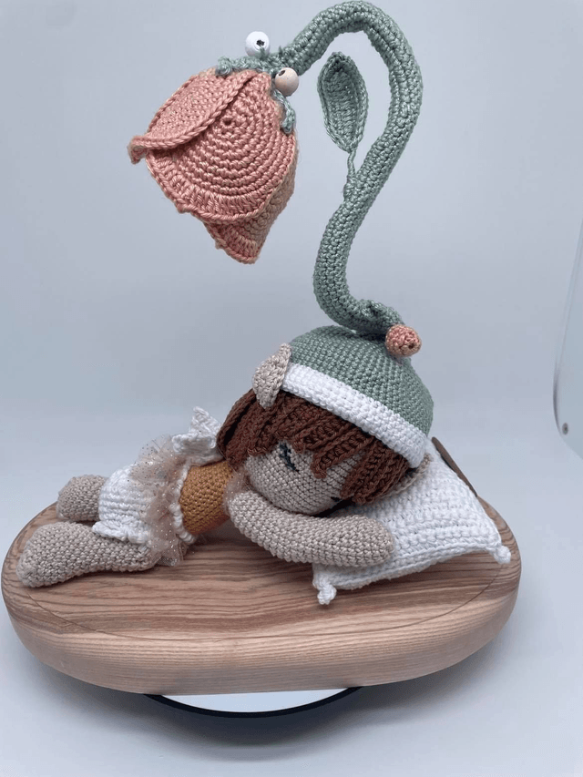 Lampe Elfe crochet