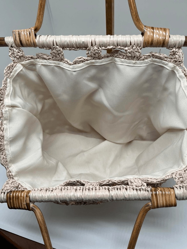Sac à main raphia