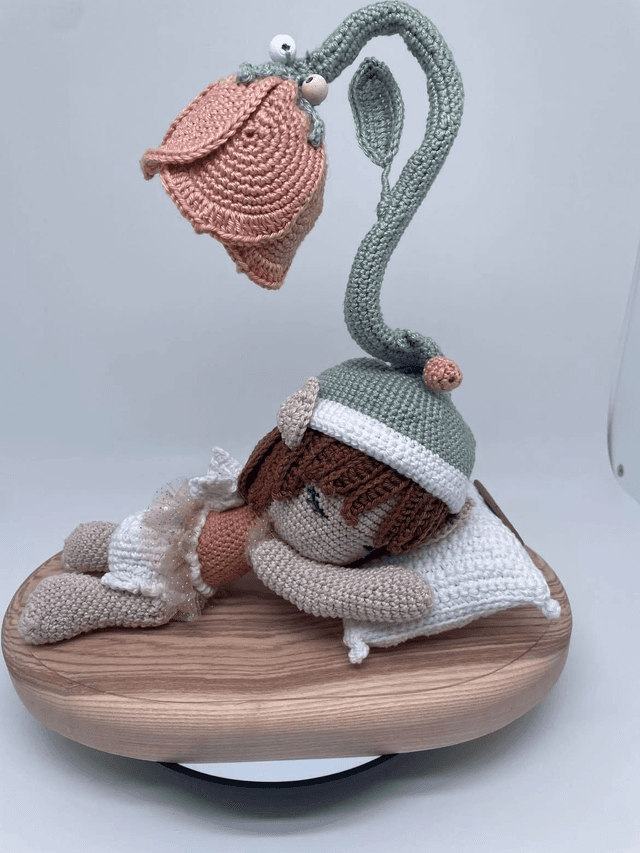 Lampe Elfe crochet